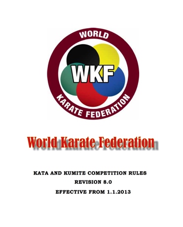 World Karate Federation Competition Rules