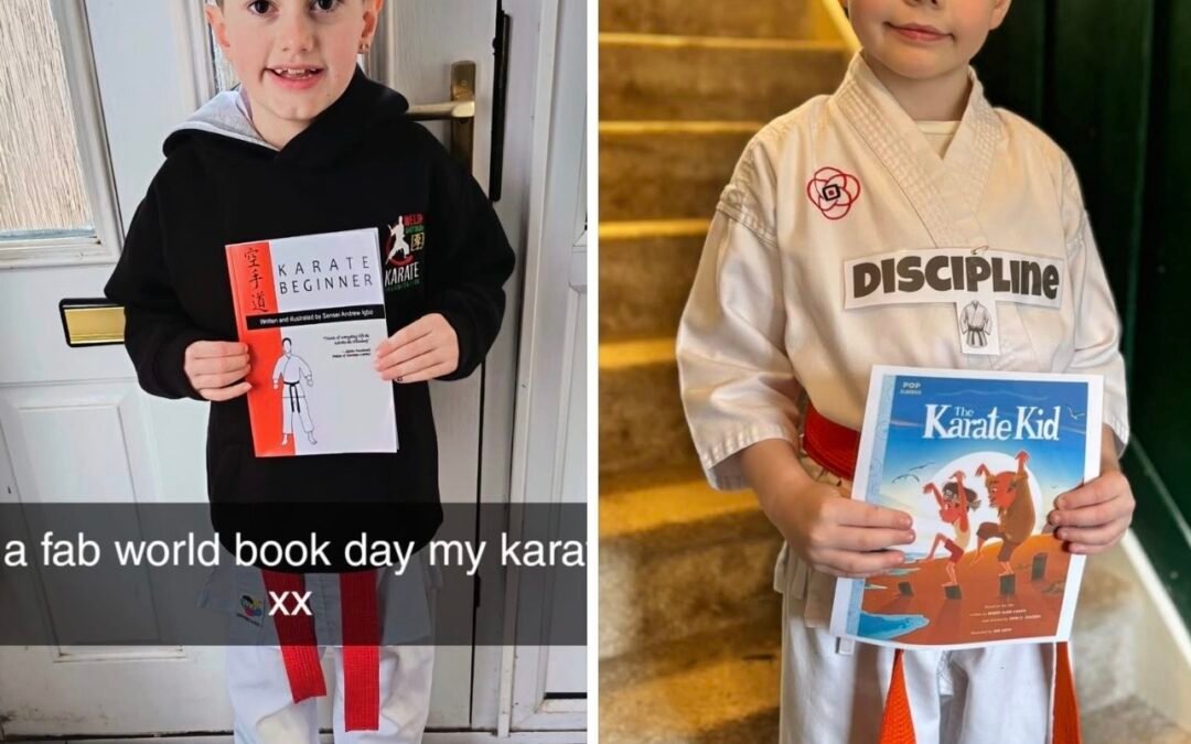 Karate Kids Doing World Book Day